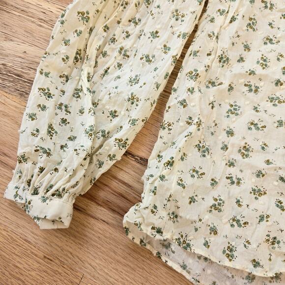 Neuflora Autumn Springs Blouse Floral Button Down feminine - Picture 4 of 9